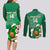 Custom Ireland Rugby Couples Matching Long Sleeve Bodycon Dress and Long Sleeve Button Shirt 2024 Irish Shamrocks With Celtic Pattern - Wonder Print Shop