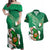 Custom Ireland Rugby Couples Matching Off Shoulder Maxi Dress and Hawaiian Shirt 2024 Irish Shamrocks With Celtic Pattern - Wonder Print Shop