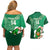 Custom Ireland Rugby Couples Matching Off Shoulder Short Dress and Hawaiian Shirt 2024 Irish Shamrocks With Celtic Pattern - Wonder Print Shop