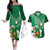 Custom Ireland Rugby Couples Matching Off The Shoulder Long Sleeve Dress and Hawaiian Shirt 2024 Irish Shamrocks With Celtic Pattern - Wonder Print Shop