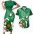 Custom Ireland Rugby Couples Matching Short Sleeve Bodycon Dress and Hawaiian Shirt 2024 Irish Shamrocks With Celtic Pattern - Wonder Print Shop