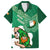 Custom Ireland Rugby Family Matching Long Sleeve Bodycon Dress and Hawaiian Shirt 2024 Irish Shamrocks With Celtic Pattern - Wonder Print Shop