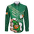 Custom Ireland Rugby Family Matching Long Sleeve Bodycon Dress and Hawaiian Shirt 2024 Irish Shamrocks With Celtic Pattern - Wonder Print Shop