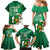 Custom Ireland Rugby Family Matching Mermaid Dress and Hawaiian Shirt 2024 Irish Shamrocks With Celtic Pattern - Wonder Print Shop