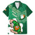 Custom Ireland Rugby Family Matching Mermaid Dress and Hawaiian Shirt 2024 Irish Shamrocks With Celtic Pattern - Wonder Print Shop