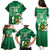 Custom Ireland Rugby Family Matching Puletasi and Hawaiian Shirt 2024 Irish Shamrocks With Celtic Pattern - Wonder Print Shop