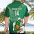 Custom Ireland Rugby Hawaiian Shirt 2024 Irish Shamrocks With Celtic Pattern - Wonder Print Shop