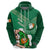 Custom Ireland Rugby Hoodie 2024 Irish Shamrocks With Celtic Pattern - Wonder Print Shop