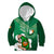 Custom Ireland Rugby Kid Hoodie 2024 Irish Shamrocks With Celtic Pattern - Wonder Print Shop