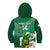 Custom Ireland Rugby Kid Hoodie 2024 Irish Shamrocks With Celtic Pattern - Wonder Print Shop