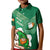 Custom Ireland Rugby Kid Polo Shirt 2024 Irish Shamrocks With Celtic Pattern - Wonder Print Shop