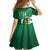 Custom Ireland Rugby Kid Short Sleeve Dress 2024 Irish Shamrocks With Celtic Pattern - Wonder Print Shop