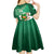 Custom Ireland Rugby Kid Short Sleeve Dress 2024 Irish Shamrocks With Celtic Pattern - Wonder Print Shop