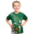 Custom Ireland Rugby Kid T Shirt 2024 Irish Shamrocks With Celtic Pattern - Wonder Print Shop