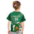 Custom Ireland Rugby Kid T Shirt 2024 Irish Shamrocks With Celtic Pattern - Wonder Print Shop