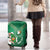 Custom Ireland Rugby Luggage Cover 2024 Irish Shamrocks With Celtic Pattern - Wonder Print Shop