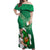 Custom Ireland Rugby Off Shoulder Maxi Dress 2024 Irish Shamrocks With Celtic Pattern - Wonder Print Shop