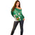 Custom Ireland Rugby Off Shoulder Sweater 2024 Irish Shamrocks With Celtic Pattern - Wonder Print Shop