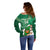 Custom Ireland Rugby Off Shoulder Sweater 2024 Irish Shamrocks With Celtic Pattern - Wonder Print Shop