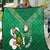 Custom Ireland Rugby Quilt 2024 Irish Shamrocks With Celtic Pattern