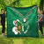 Custom Ireland Rugby Quilt 2024 Irish Shamrocks With Celtic Pattern