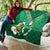 Custom Ireland Rugby Quilt 2024 Irish Shamrocks With Celtic Pattern