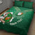 Custom Ireland Rugby Quilt Bed Set 2024 Irish Shamrocks With Celtic Pattern - Wonder Print Shop