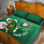 Custom Ireland Rugby Quilt Bed Set 2024 Irish Shamrocks With Celtic Pattern - Wonder Print Shop