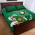 Custom Ireland Rugby Quilt Bed Set 2024 Irish Shamrocks With Celtic Pattern - Wonder Print Shop