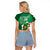 Custom Ireland Rugby Raglan Cropped T Shirt 2024 Irish Shamrocks With Celtic Pattern - Wonder Print Shop