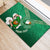 Custom Ireland Rugby Rubber Doormat 2024 Irish Shamrocks With Celtic Pattern - Wonder Print Shop