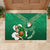 Custom Ireland Rugby Rubber Doormat 2024 Irish Shamrocks With Celtic Pattern - Wonder Print Shop