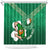 Custom Ireland Rugby Shower Curtain 2024 Irish Shamrocks With Celtic Pattern