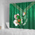 Custom Ireland Rugby Shower Curtain 2024 Irish Shamrocks With Celtic Pattern