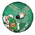 Custom Ireland Rugby Spare Tire Cover 2024 Irish Shamrocks With Celtic Pattern