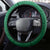 Custom Ireland Rugby Steering Wheel Cover 2024 Irish Shamrocks With Celtic Pattern