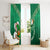 Custom Ireland Rugby Window Curtain 2024 Irish Shamrocks With Celtic Pattern