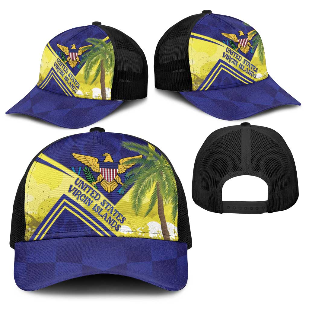 US Virgin Islands Baseball Net Cap United in Pride and Hope - Wonder Print Shop