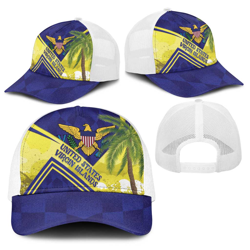 US Virgin Islands Baseball Net Cap United in Pride and Hope - Wonder Print Shop