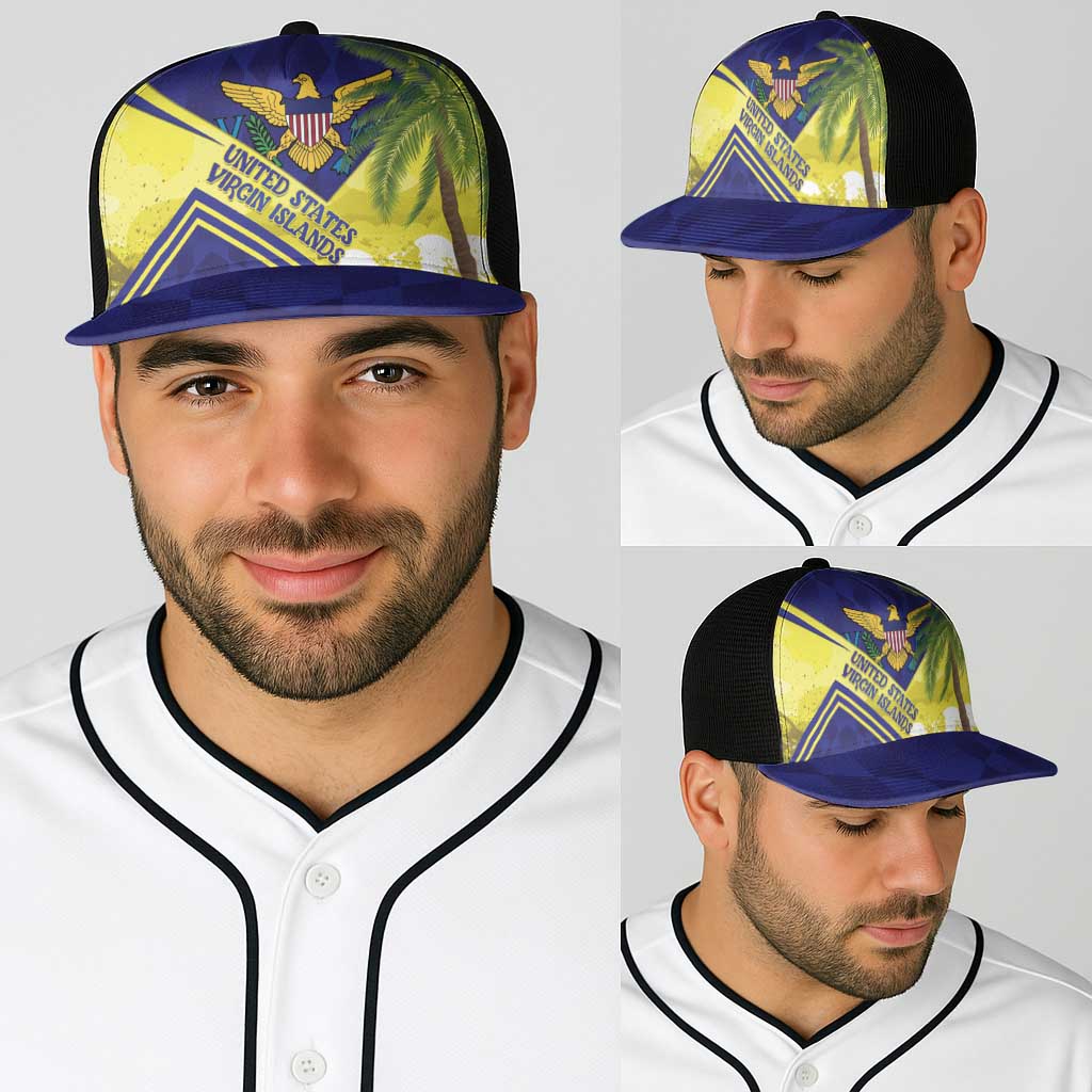 US Virgin Islands Baseball Net Cap United in Pride and Hope - Wonder Print Shop
