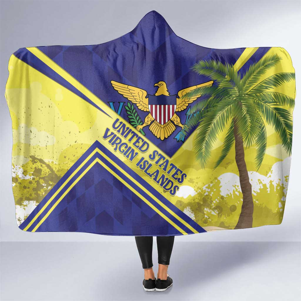 US Virgin Islands Hooded Blanket United in Pride and Hope - Wonder Print Shop