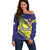 US Virgin Islands Off Shoulder Sweater United in Pride and Hope