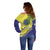 US Virgin Islands Off Shoulder Sweater United in Pride and Hope