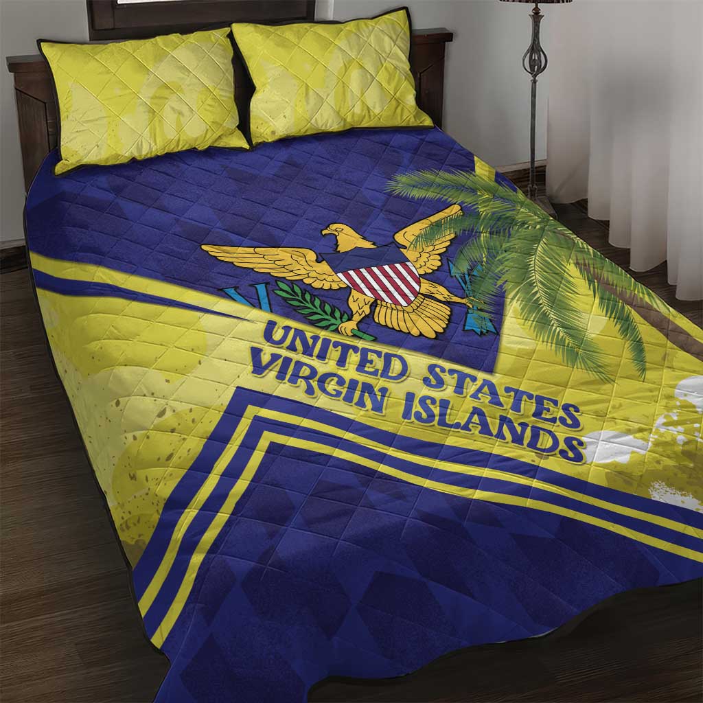 US Virgin Islands Quilt Bed Set United in Pride and Hope - Wonder Print Shop