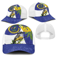 US Virgin Islands Baseball Net Cap Bananaquit Bird Mix Ginger Thomas Flower - Wonder Print Shop