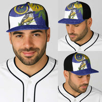US Virgin Islands Baseball Net Cap Bananaquit Bird Mix Ginger Thomas Flower - Wonder Print Shop