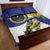 US Virgin Islands Quilt Bed Set Bananaquit Bird Mix Ginger Thomas Flower - Wonder Print Shop