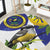 US Virgin Islands Round Carpet Bananaquit Bird Mix Ginger Thomas Flower - Wonder Print Shop