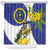 US Virgin Islands Shower Curtain Bananaquit Bird Mix Ginger Thomas Flower - Wonder Print Shop