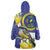 US Virgin Islands Wearable Blanket Hoodie Bananaquit Bird Mix Ginger Thomas Flower